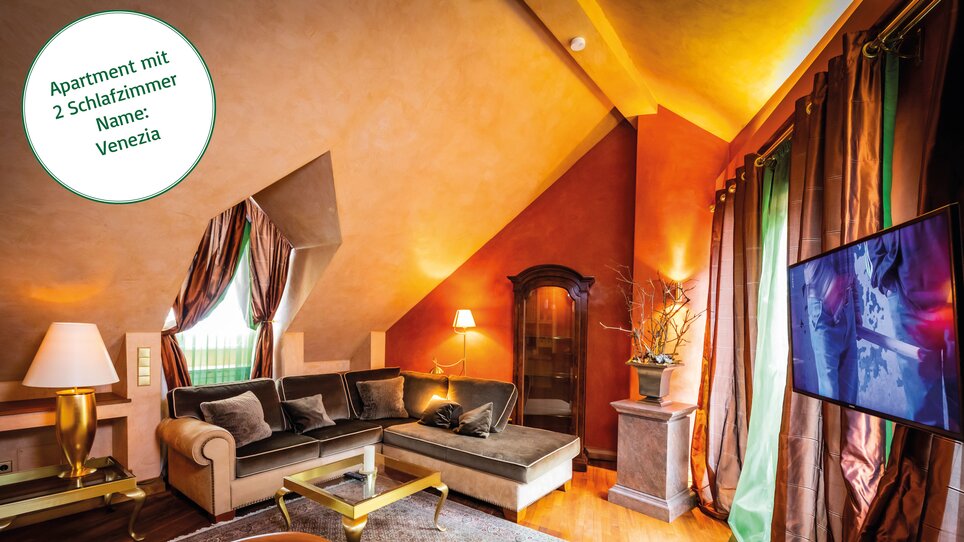 Area soggiorno dell'appartamento  con 2 camere da letto | © Grossauer Tourismus