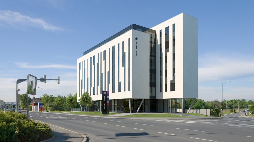 L'Hotel Appartamenti TT-Rooms all'angolo di una strada. | © Tomo-Tec Immo GmbH