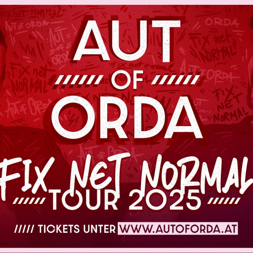 AUT of ORDA | © AUT of ORDA Bild mit Daniel Fellner und Paul Pizzera und Schriftzug AUT of ORDA | © AUT of ORDA