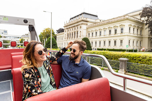 Auf zum Genuss im Cabrio Bus | © Graz Tourismus - Werner Krug